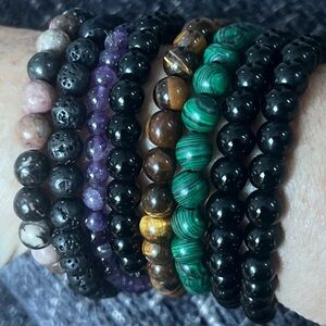 Elegant Multicolor Beaded Bracelet Set